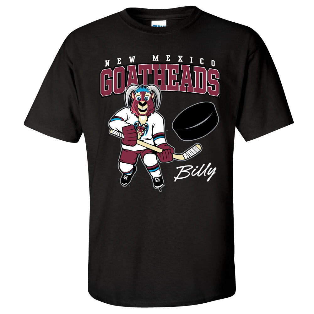Goatheads Mascot Slapshot Shirt - Black
