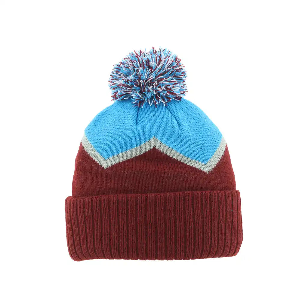 Primary Stripe Pom Beanie