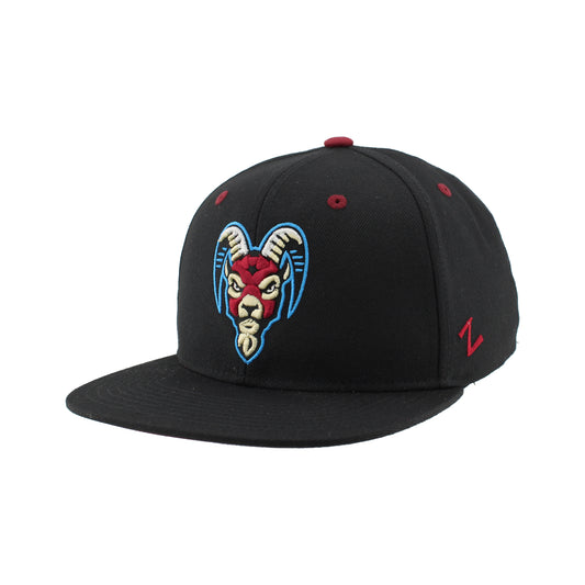 Goatheads Primary Logo Adjustable Flatbill Hat – Black