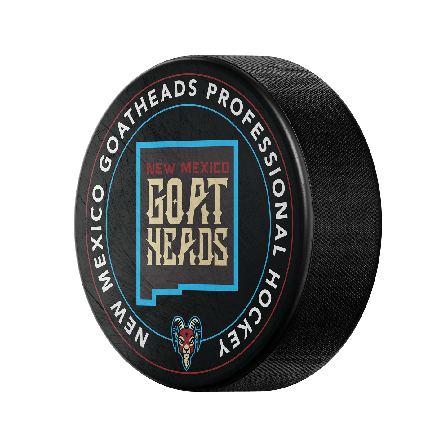 Goatheads State Logo Identity Puck