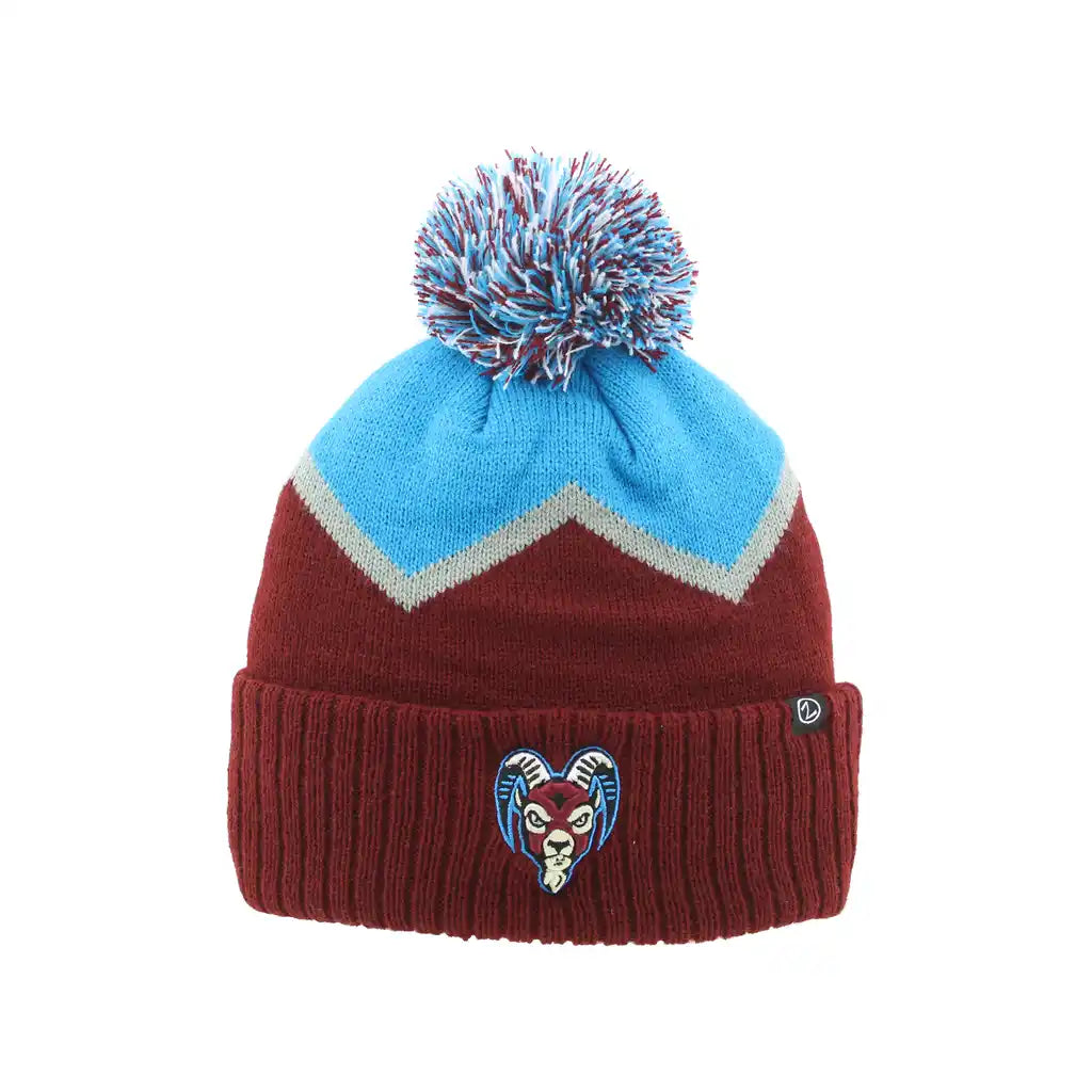 Primary Stripe Pom Beanie