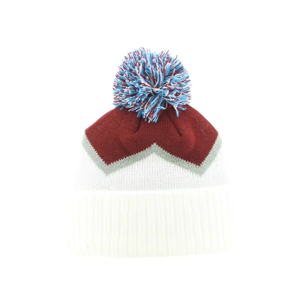 Primary Chevron Pom Beanie